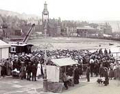 NUWSS caravan at Whitby harbour